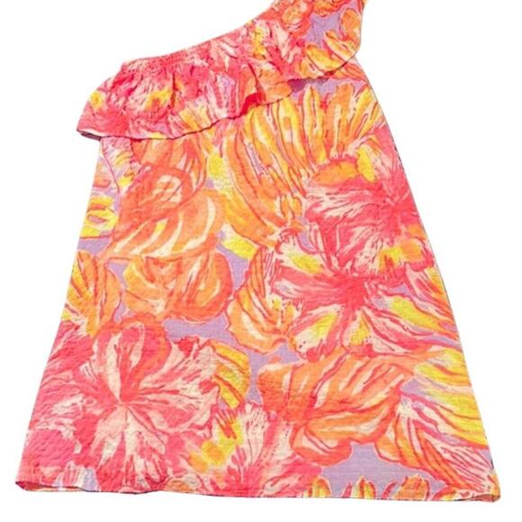 LILLY Pulitzer | Emmeline One Shoulder Dress in Sun Splashed Print | Size XS - Picture 13 of 16